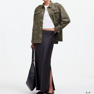 Madewell Satin Maxi Skirt size 2